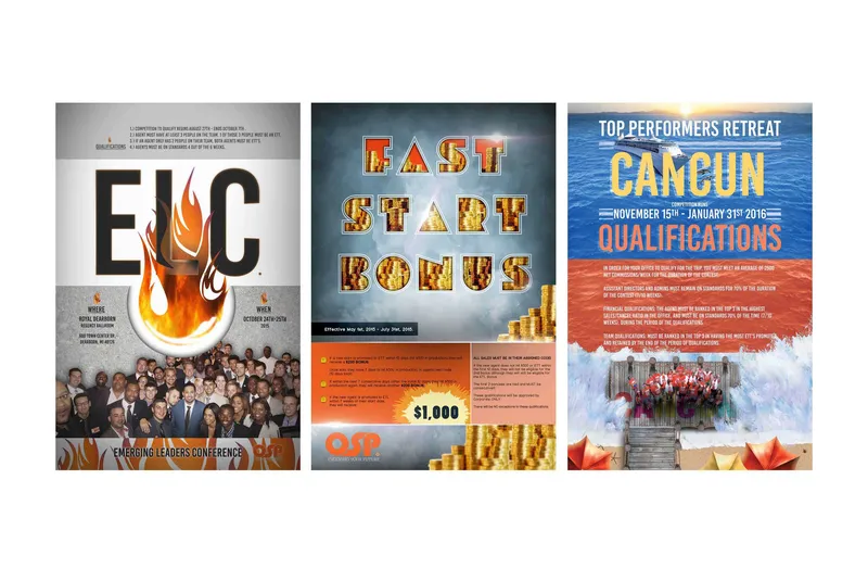 CUSP event marketing flyers — conference and retreat collateral